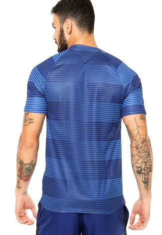 Camiseta Nike Listrada Azul