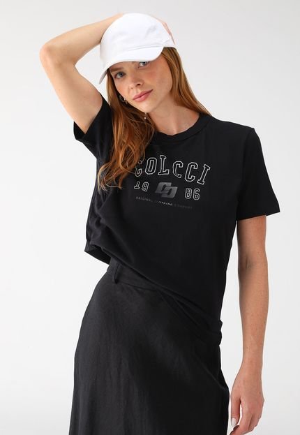 Camiseta Colcci Reta Estampada Preta - Marca Colcci