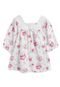 Blusa GAP Menina Floral Branca - Marca GAP