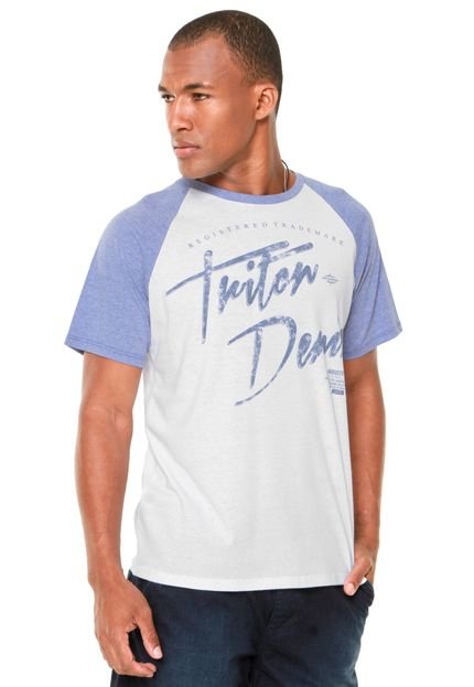 Camiseta Triton Brasil Raglan Branca - Marca Triton