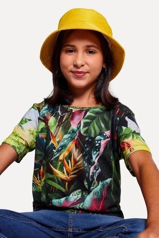 Camiseta Fullprint Paraiso Tropical Reserva Mini Verde