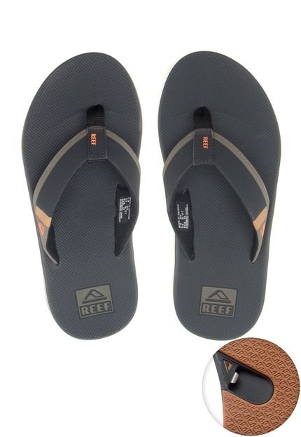 Chinelo Reef Fanning Low Azul-Marinho - Marca Reef