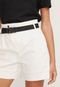 Short Sarja Calvin Klein Jeans com Cinto Branco - Marca Calvin Klein Jeans