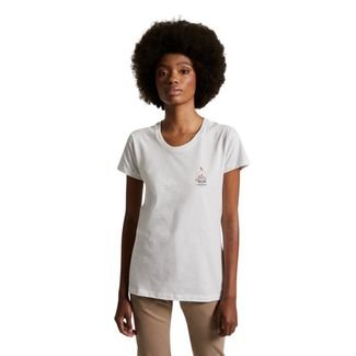 Camiseta Caravela Medieval Reversa Branco