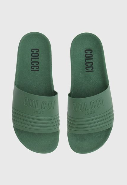 Rasteira Slide Colcci Relevo Verde - Marca Colcci