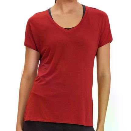 Camiseta Live V Comfort Feminina Vermelho - Marca Live