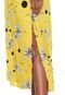 Vestido Redley Midi Floral Amarelo - Marca Redley