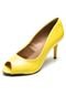 Peep Toe Equus Salto Fino Amarelo - Marca Equus