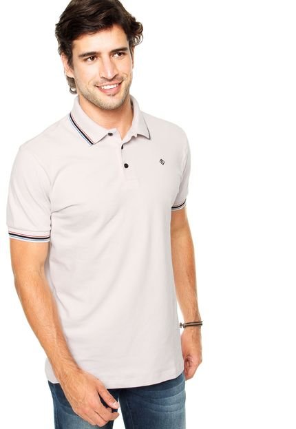 Camisa Polo Forum Muscle  Listras Nude - Marca Forum
