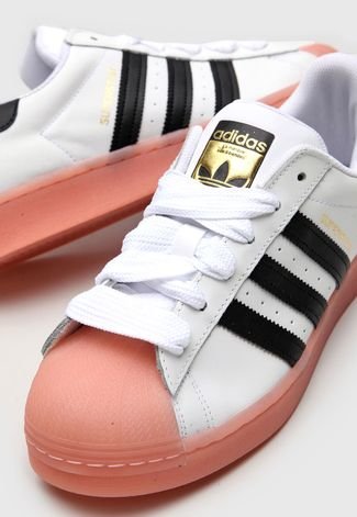Tênis adidas Originals Superstar W Branco/Rosa