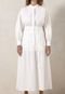 Vestido Chemise Cruise Midi Alfaiataria Branco - Marca Cruise