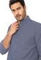 Camisa Lacoste Slim Geométrica Azul-marinho/Cinza - Marca Lacoste