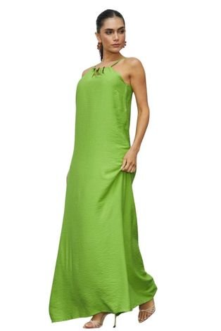 Vestido Vanibele Longo Verde