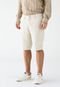 Bermuda Dudalina Chino Right Textura Off-White - Marca Dudalina