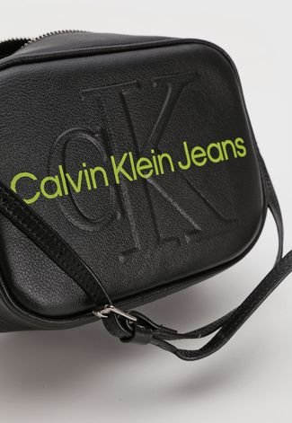 Bolsa Calvin Klein Texturizada Preta