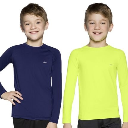 Kit 2 Camisas Térmicas Selene Proteção UV50  Infantil - Marca Selene