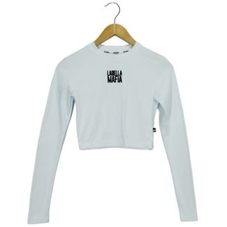 Cropped Labellamafia Ribana Teens Branco Feminino LabellaMafia Branco