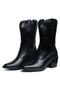 Bota Texana Western Bico Fino Country Couro Preto Kuento Shoes - Marca KUENTO SHOES