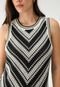 Vestido Tricot GAP Curto Listrado Off-White - Marca GAP