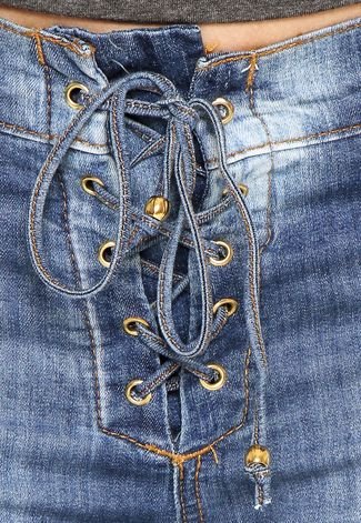 Calça Jeans Zune Skinny Cropped Acid Azul