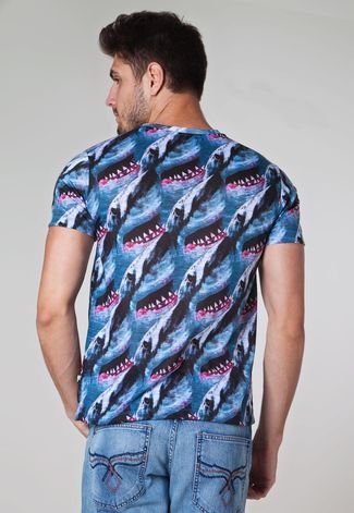 Camiseta Cavalera Indie Shark Azul