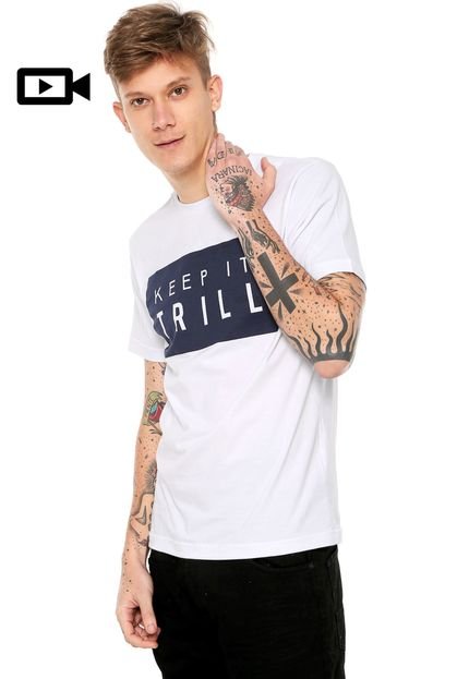 Camiseta FiveBlu Manga Curta Trill Branca - Marca FiveBlu