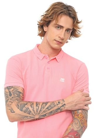Camisa Polo Ellus 2ND Floor Reta Color Rosa