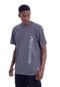 Camiseta NBA Plus Size Brooklyn Nets Casual Cinza Mescla Escuro - Marca NBA