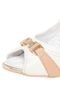 Peep Toe Comfortflex Corda Branco - Marca Comfortflex