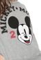 Moletom Flanelado Fechado Cativa Disney Mickey Mouse Cinza - Marca Cativa Disney