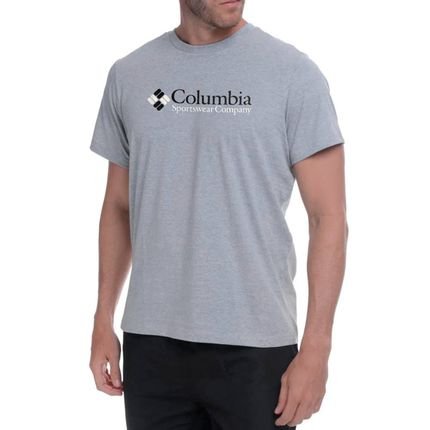 Camiseta Columbia CSC Brand Retro Cinza Masculino - Marca Columbia