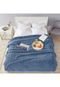 Cobertor Queen Corttex Home Design Cervinia Ornare Azul - Marca Corttex