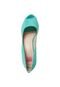Peep Toe Pink Connection Anabela Corrente Verde - Marca Pink Connection