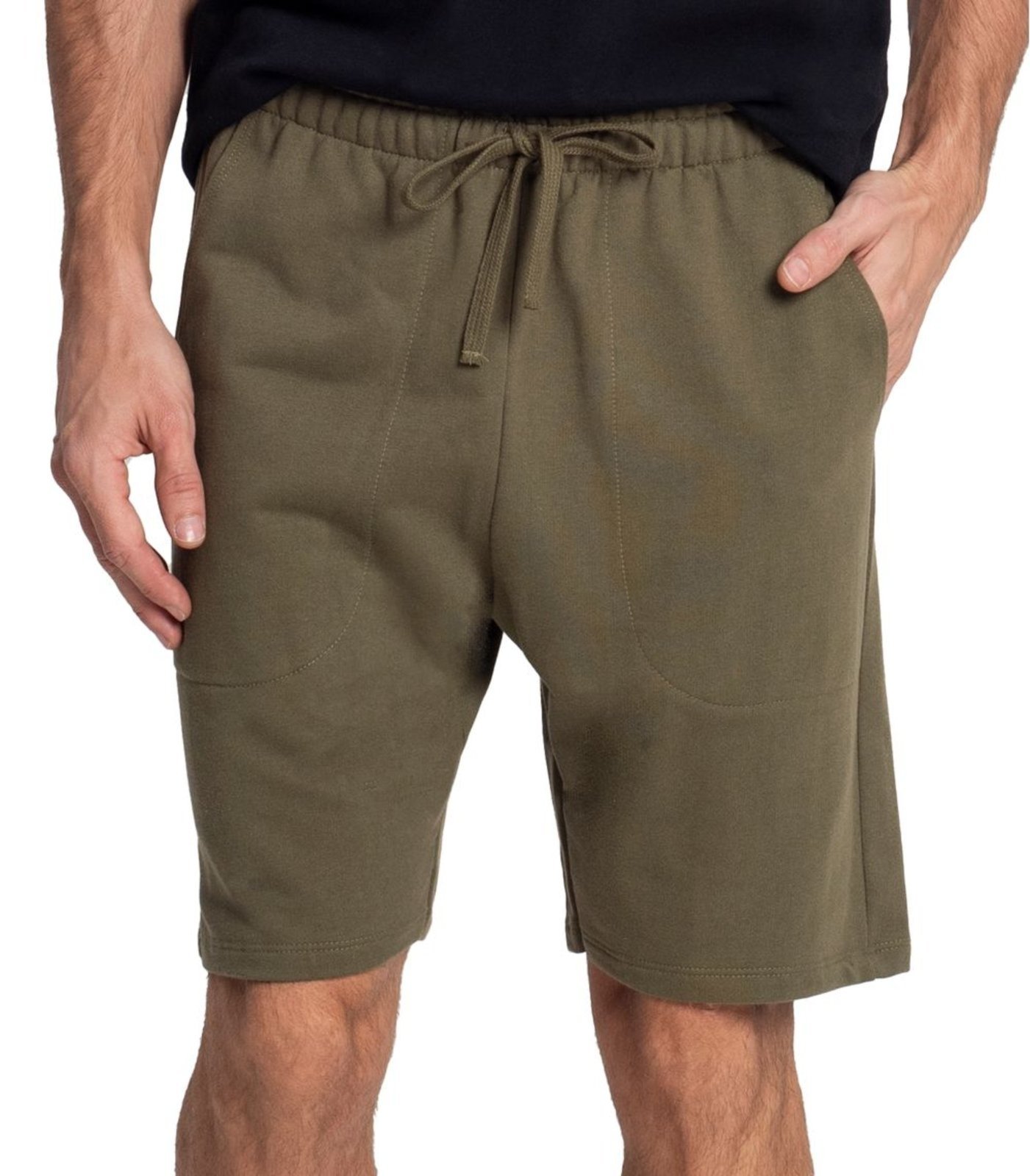 Bermuda Masculina Plus Size Moletom Diametro Verde - Marca Diametro basicos