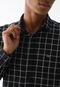 Camisa Calvin Klein Jeans Slim Dark Plaid Preta - Marca Calvin Klein Jeans