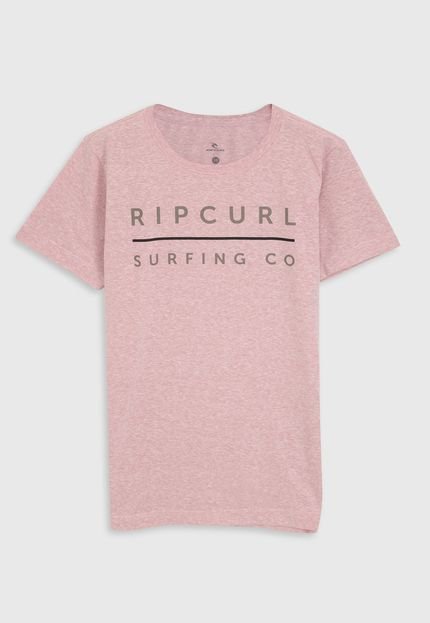 Camiseta Rip Curl Infantil Logo Rosa - Marca Rip Curl
