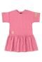 Vestido Manga Curta Infantil Gloss Rosa - Marca Gloss