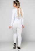 Conjunto Feminino MVB Modas Calça e Camisa Térmica Segunda Pele Proteção Uv Branco - Marca Mvb Modas