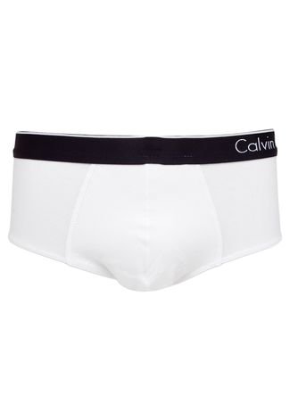 Cueca Calvin Klein Underwear Slip Bordado Branca