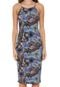 Vestido Colcci Midi Estampado Cinza - Marca Colcci