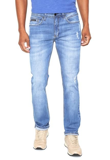 Calça Jeans Calvin Klein Jeans Slim Straight Azul - Marca Calvin Klein Jeans