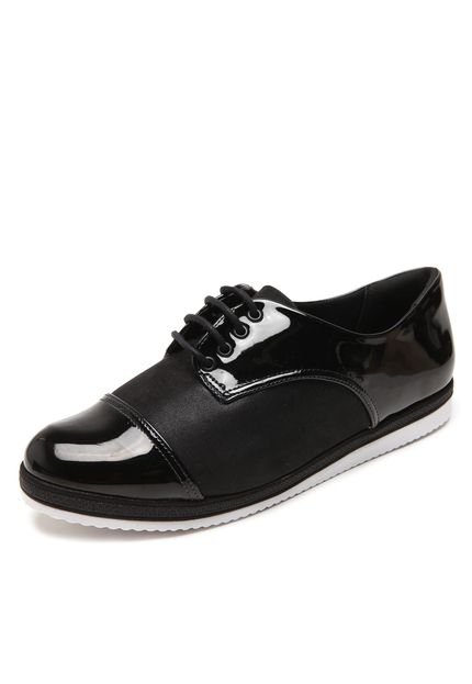 Oxford Comfortflex Envernizado Preto - Marca Comfortflex