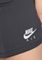 Saia Nike Sportswear Curta Air Rib Listrada Cinza - Marca Nike Sportswear