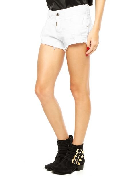 Short Sarja Colcci Tomboy Glam Branco - Marca Colcci