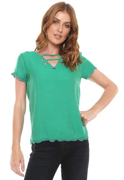 Blusa For Why Ilhoses Verde - Marca For Why