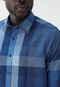 Camisa Aleatory Slim Xadrez Azul - Marca Aleatory