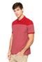 Camisa Polo Dudalina Linhas Vermelho - Marca Dudalina