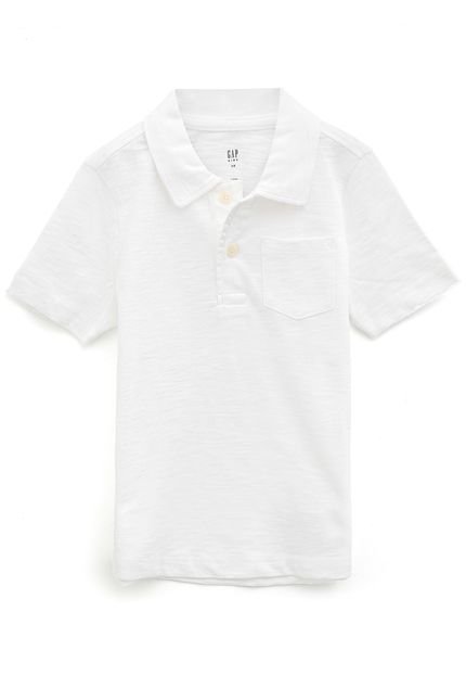 Camisa Polo GAP Infantil Lisa Branca - Marca GAP