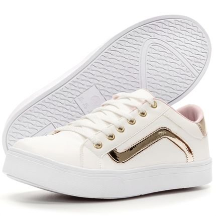 Tênis Sapatênis Feminino Branco Casual Sapatore Confort Leve - Marca Sapatore