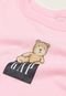 Camiseta Infantil GAP Bear Rosa - Marca GAP